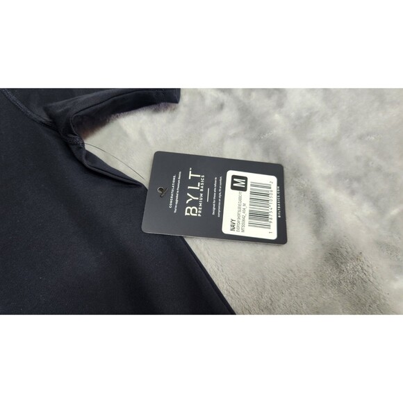 BYLT Men's Medium Navy Blue Everyday Short Sleeve Classic Fit NWT - Picture 4 of 6